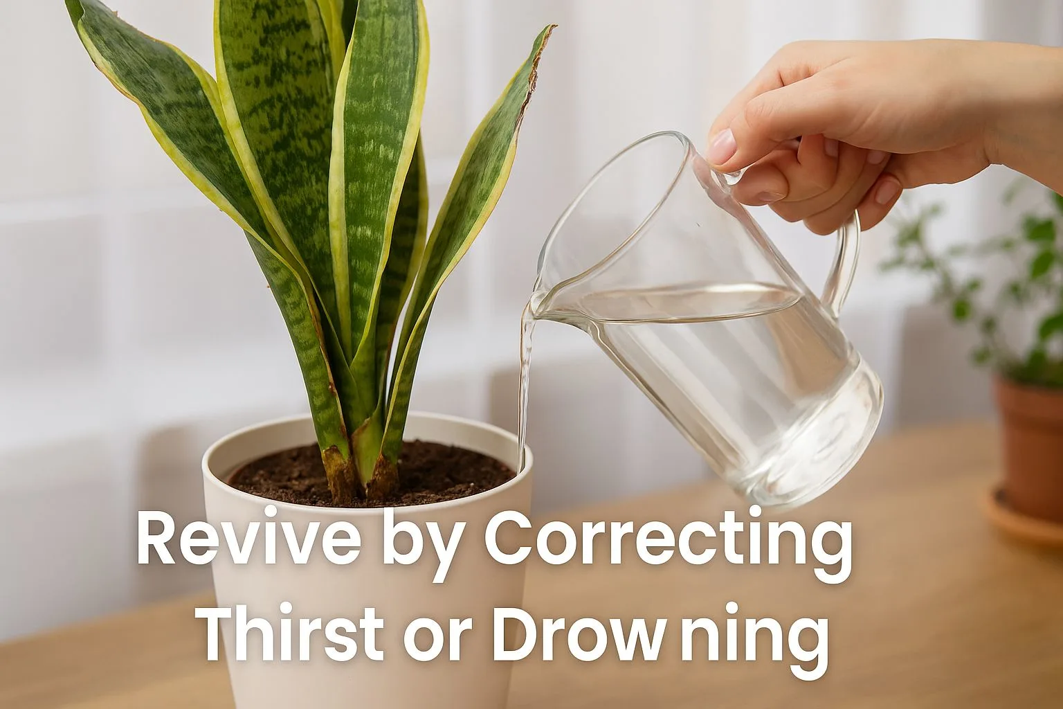 How to revive a dying indoor plant by correcting watering habits –